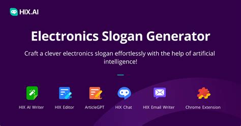 Free Electronics Slogan Generator .